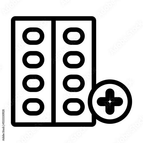 pills line icon
