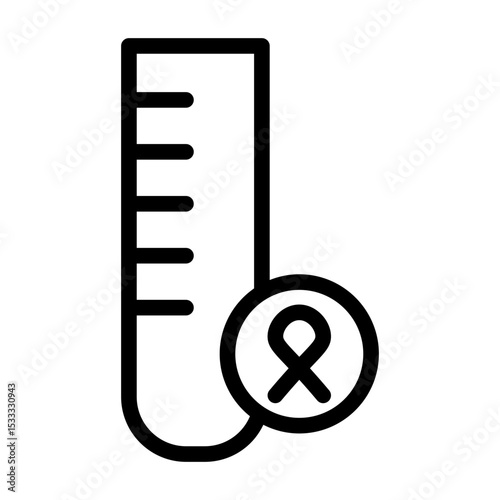 test tube line icon