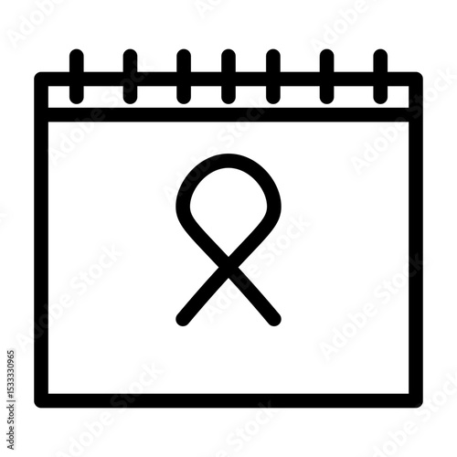world aids day line icon