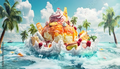 A confectionary island afloat in a sea of sweet treats.