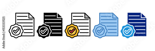 Approval Icon Element For Design