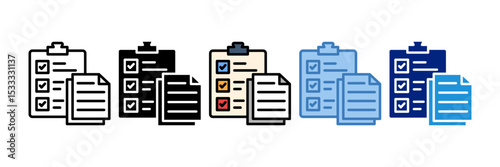 Clipboard Icon Element For Design