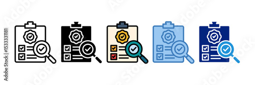 Quality Control Icon Element For Design