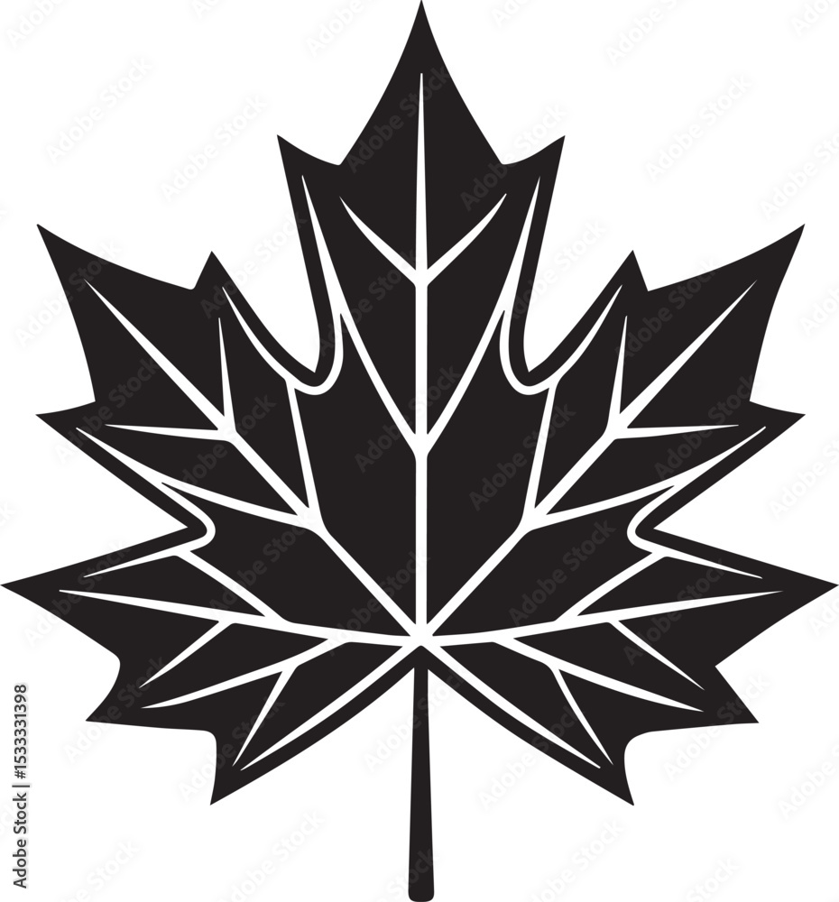 Fototapeta premium maple leaf vector icon, logo maple leaf vector, maple leaf vector design