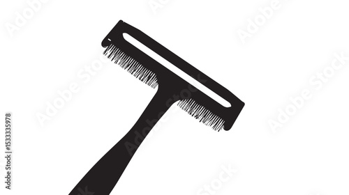 Razor silhouette isolated on white background