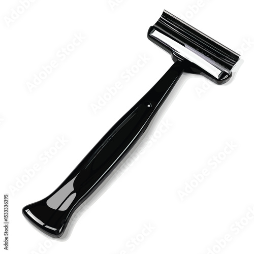 Razor silhouette isolated on white background