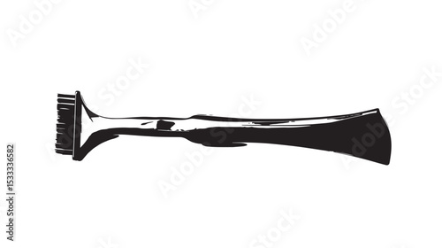 Razor silhouette isolated on white background
