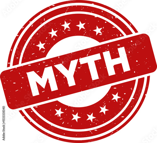 MYTH red stamp, Stamp round style