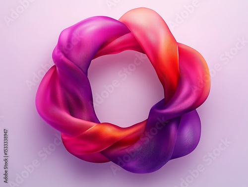 Abstract fluid circle design