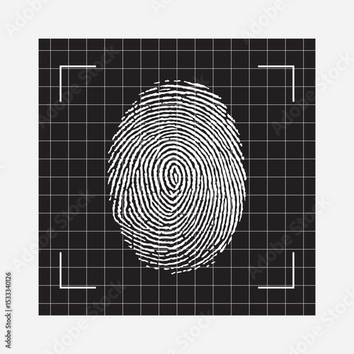 Finger Print Biometric Background vector