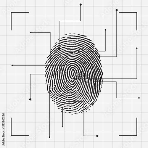 Biometric Futuristic finger print