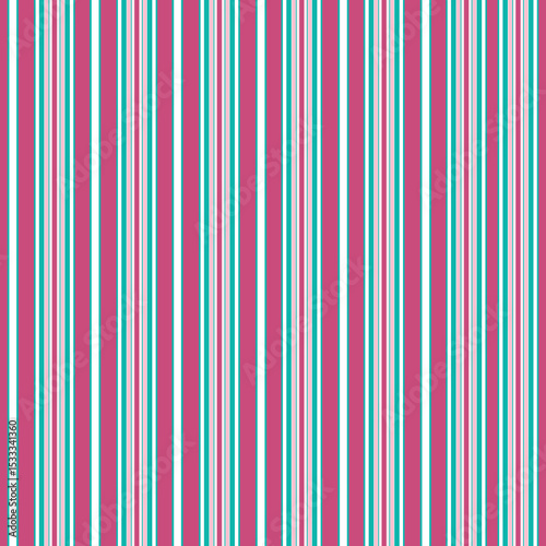 Pin Stripe Teal Pink White Seamless Repeat