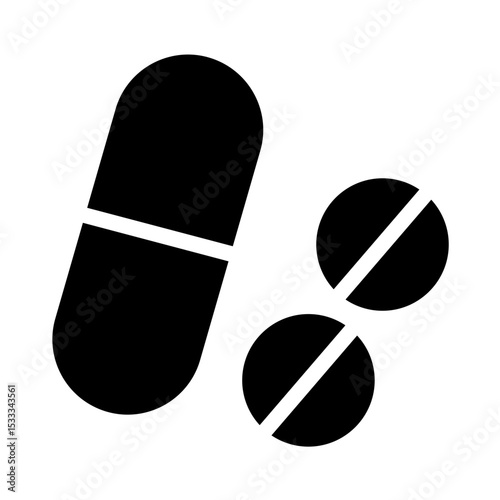 medicine glyph icon