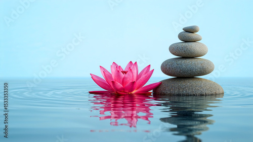 spa still life with zen stones