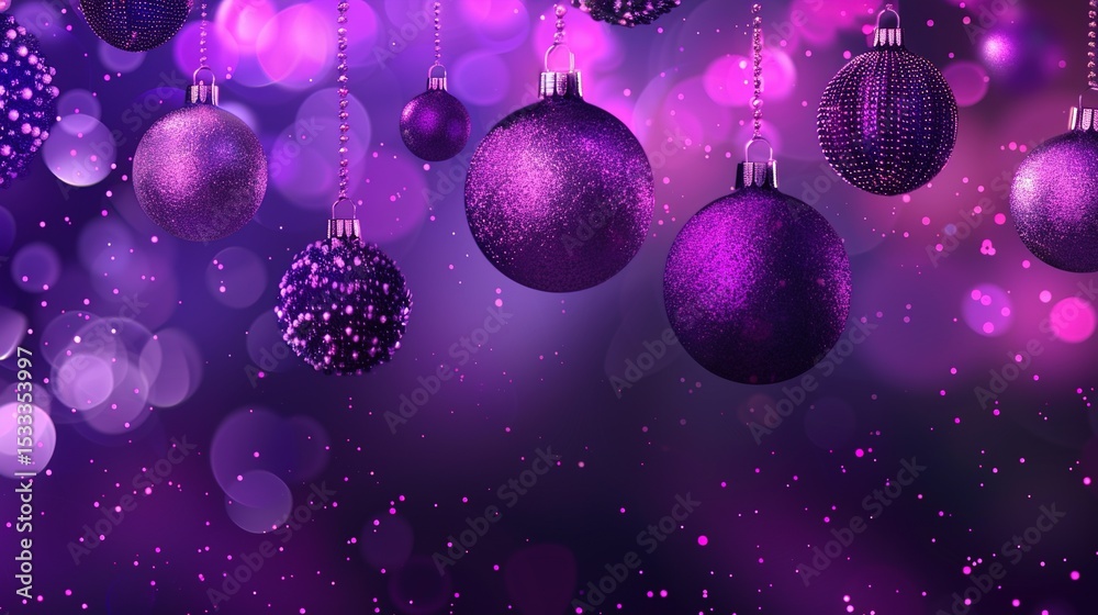 Fototapeta premium Fantasy purple gradient decorations