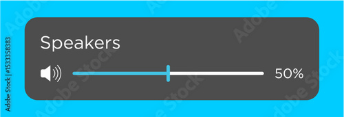 audio volume bar adjustment level control