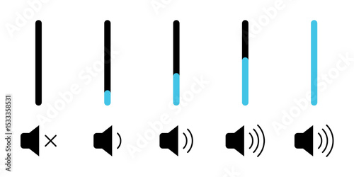 audio volume bar adjustment level control