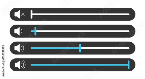 audio volume bar adjustment level control