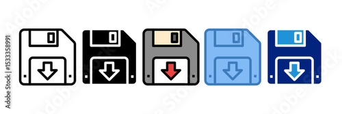 Save Icon Element For Design