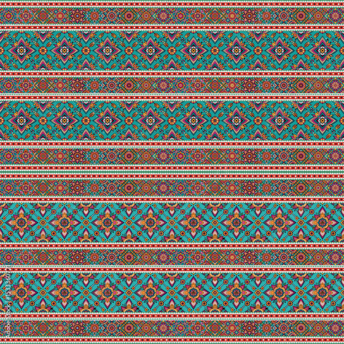 ethnic floral seamless pattern. abstract ornamental pattern