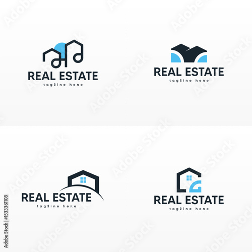 Modern Minimalist Real Estate Logo Design
