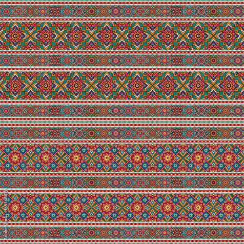 ethnic floral seamless pattern. abstract ornamental pattern