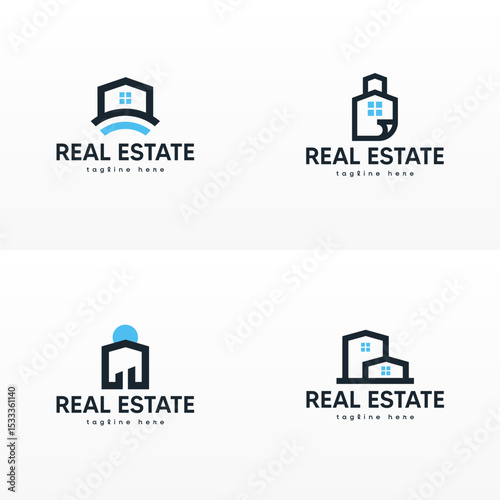 Modern Minimalist Real Estate Logo Design