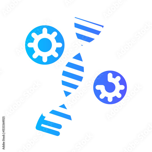 dna structure gradient icon