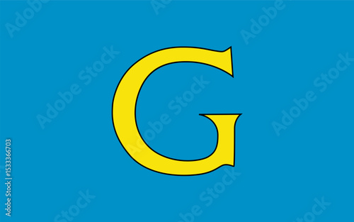 flag of glogow malopolski, Poland, Flag background, EPS10. Vector illustration