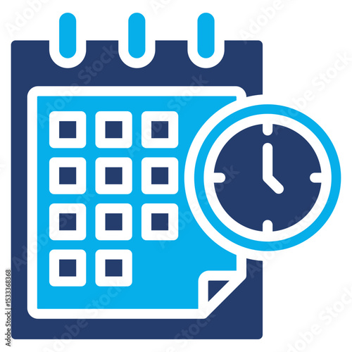 Schedule solid color icon