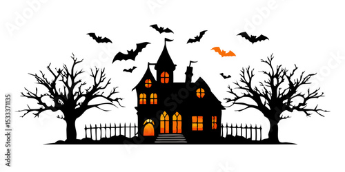 spooky halloween house