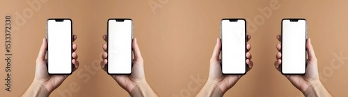 Macups of smartphones in your hands