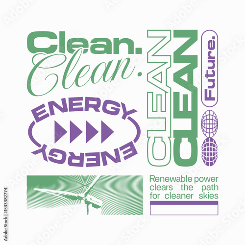 Renewable energy quote t shirt design, Sustainability poster design for print. Retro future t shirt design