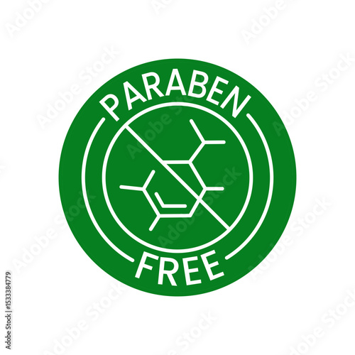 Paraben Free Icon Vector Stamp