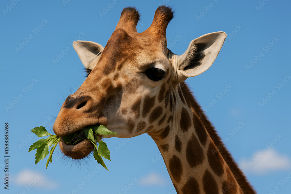 Fototapeta premium giraffe in the zoo