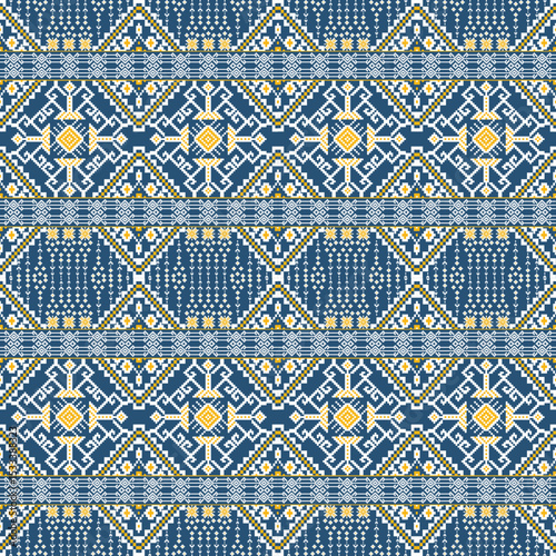 Geometric patterned fabric design, seamless texture