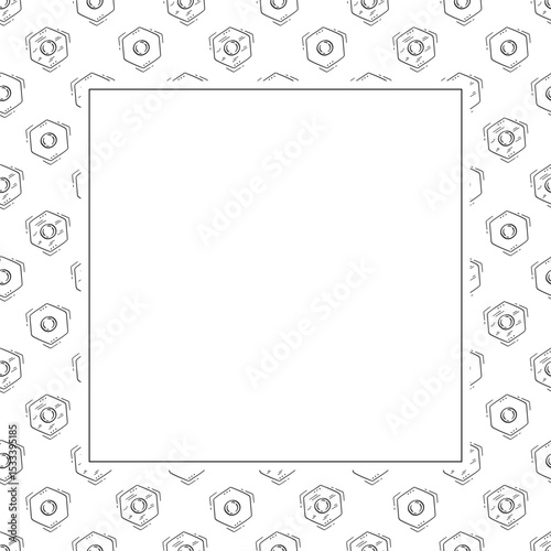 construction frame. doodle construction tool square frame. hand drawn construction frame background. construction tool background