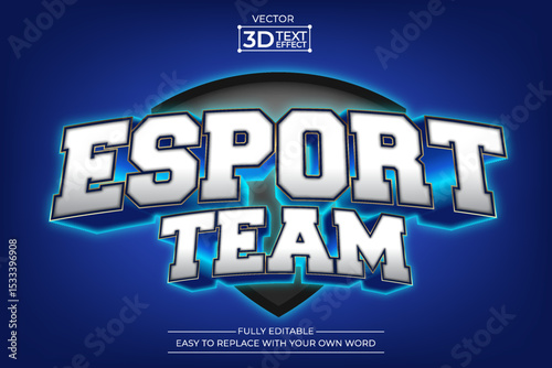 Esport editable 3D Text effect