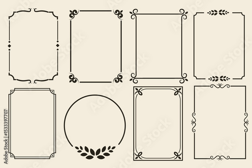Elegant Vintage Frames Collection for Invitations, Certificates, and Designs