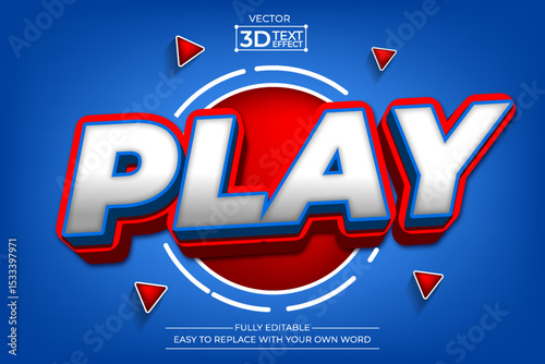 Play editable 3D Text effect