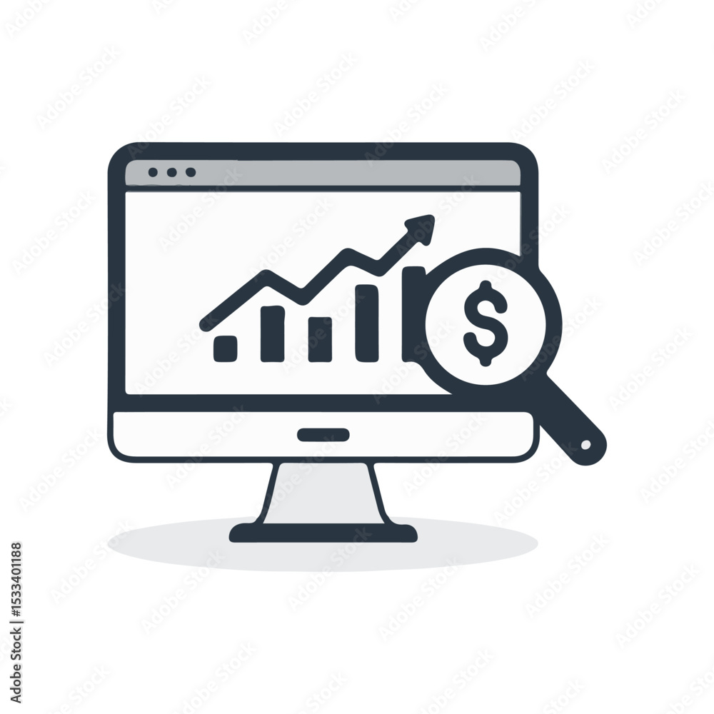 Finance & Business flat vector icon, finance, vector illustration, on white background, suitable for design and infographic applications Finance & Business flat vector icon, finance, vector illustration, on white background, suitable for design and infographic applications