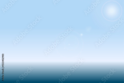 Calm Blue Mist with Horizontal Mesh