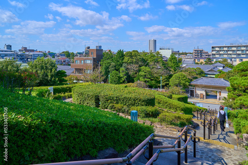 Obraz na płótnie 東京都葛飾区柴又の柴又公園から北側方面
