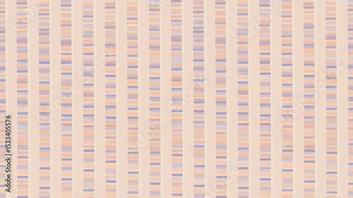 Abstract Video: Subtle Vertical Bands of Peach, Lavender, and White with Pixelated Texture