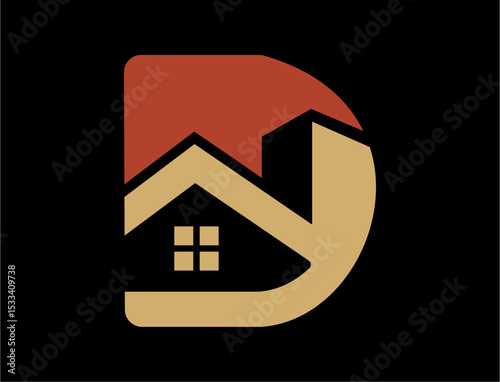 D logo design with building element