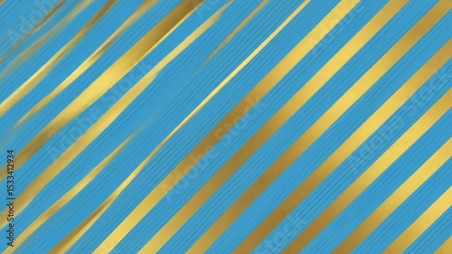 Dynamic Gold Stripes on Blue: Abstract Motion Graphics Background Video
