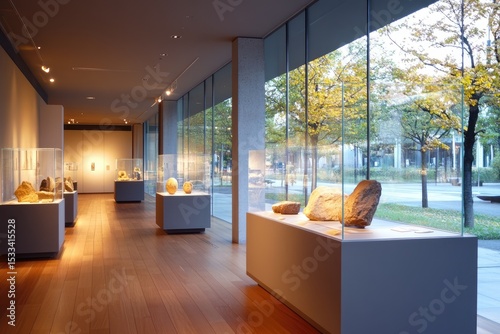 Museum interior design showcases art