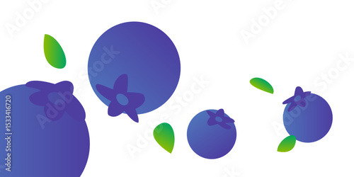 A delicious illustration of fresh blueberries, showcasing their vibrant blue color and perfectly round shape, making them irresistibly tempting.