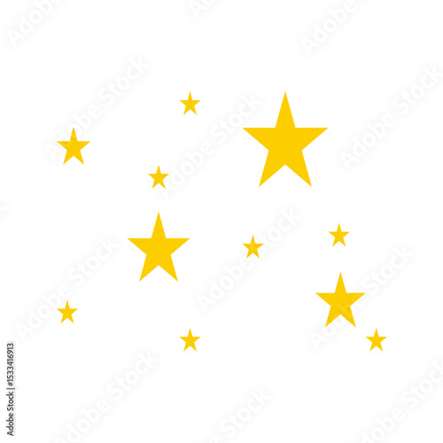 Abstract yellow sparkle vector illustration 