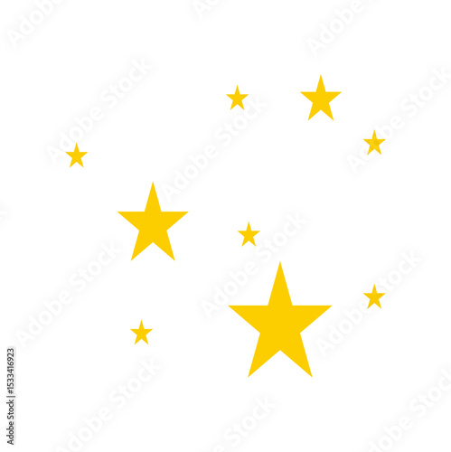 Abstract yellow sparkle vector illustration 